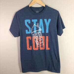 Classic ICEE slurpee Stay Cool Summer T Shirt Navy Blue Med